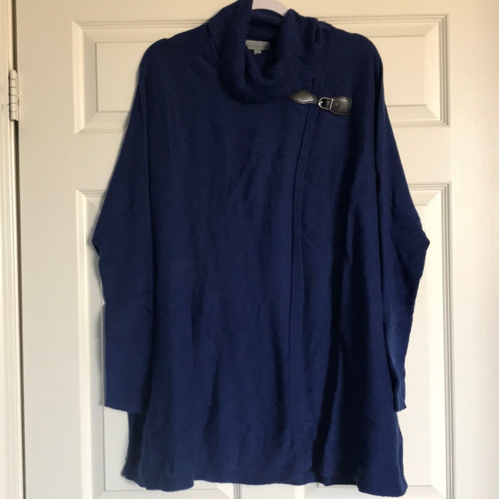 💜Royal Blue Sweater Poncho XL 💜3 for $15